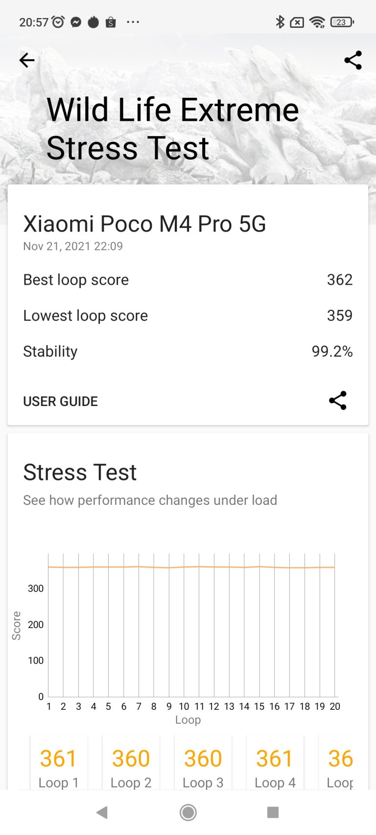 POCO M4 Pro 3D Mark Wild Life Extreme Stress Test