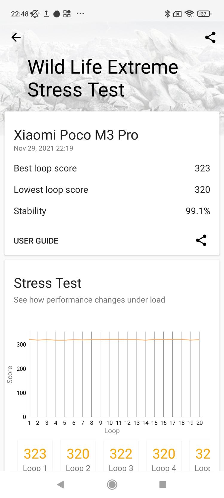 POCO M3 Pro 5G 3D Mark Wild Life Extreme Stress Test