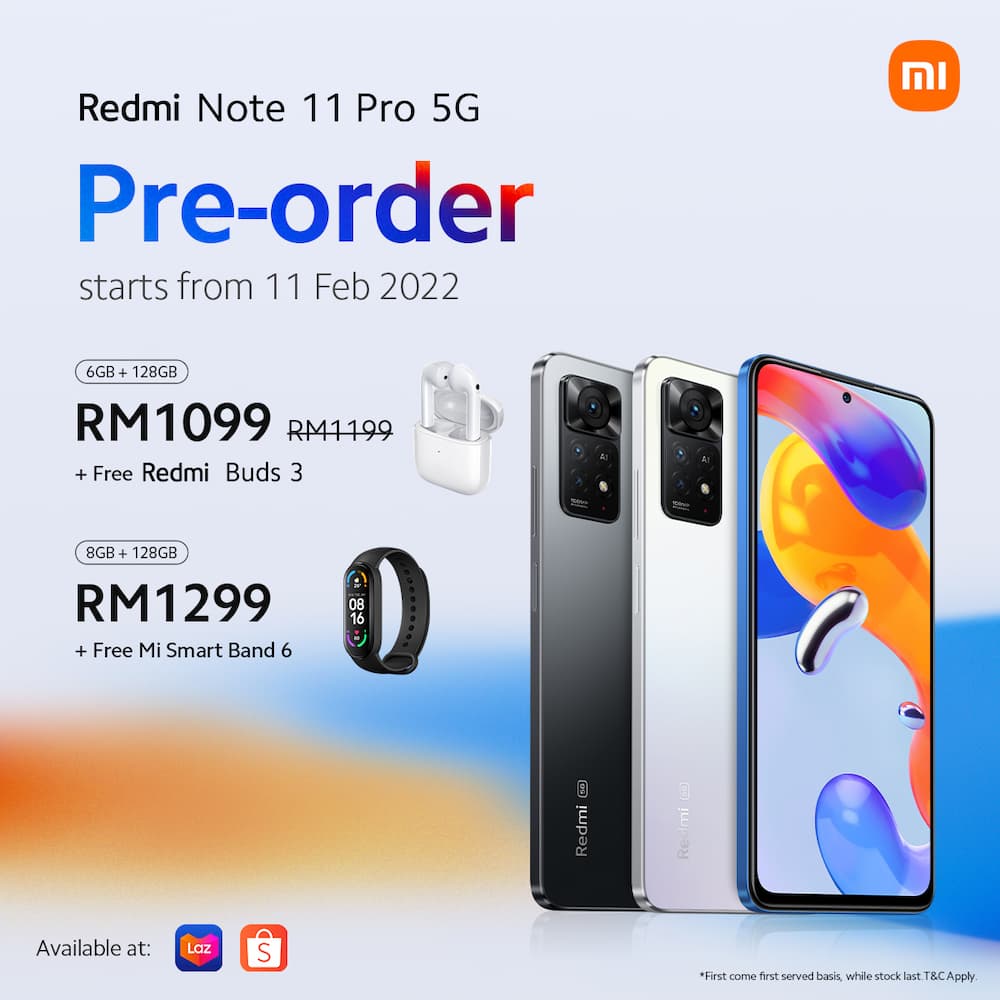 Redmi Note 11 Pro 5G 马来西亚早鸟优惠