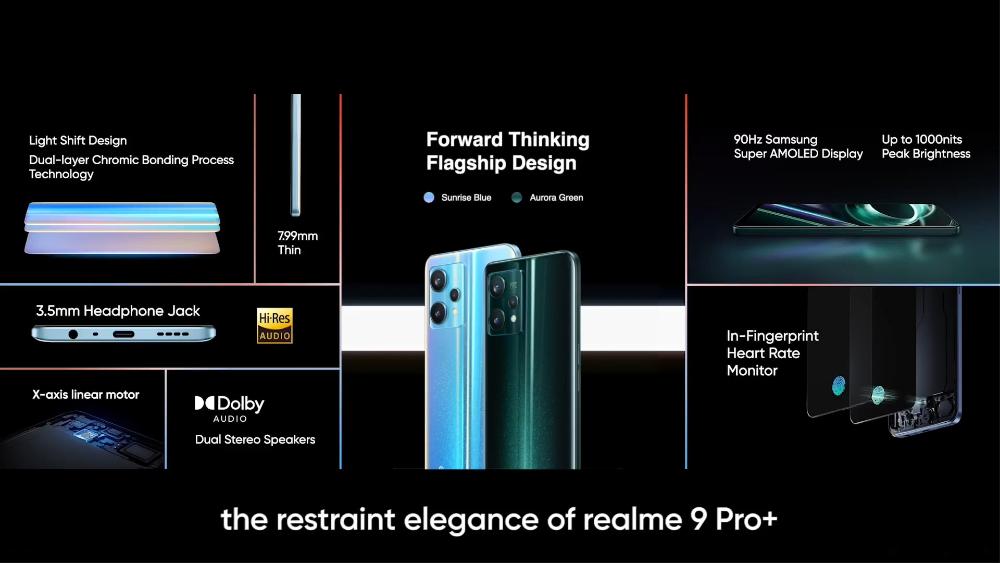 Realme 9 Pro 系列马来西亚发布,8/3 首发价格 RM1099 起 2