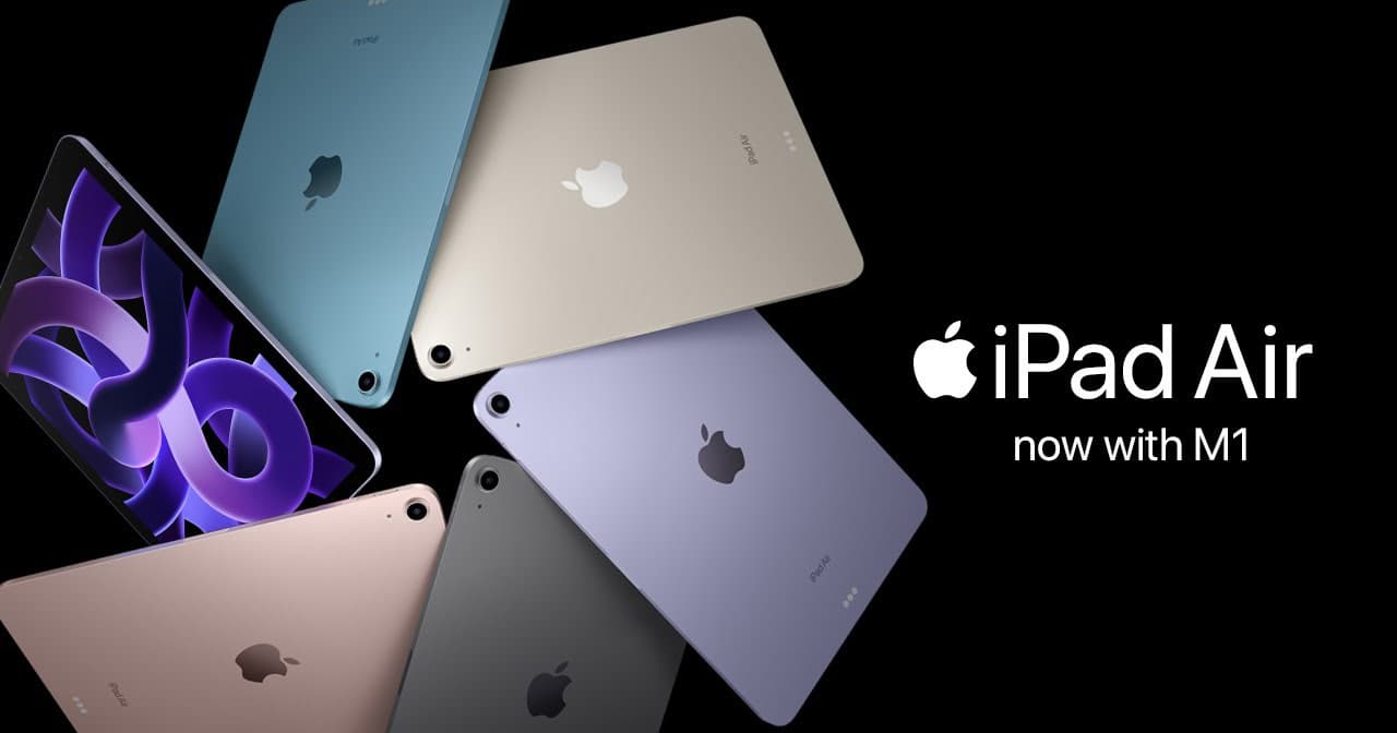 Read more about the article iPad Air 2022 正式发布,搭载 M1 芯片,支持 5G 联网及更快的 USB-C 传输速度
