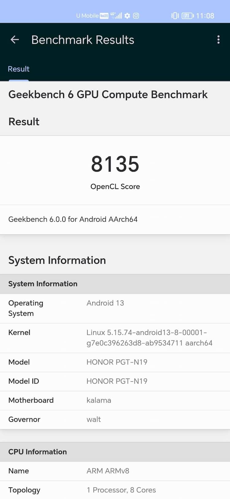 Geekbench 6 GPU 跑分