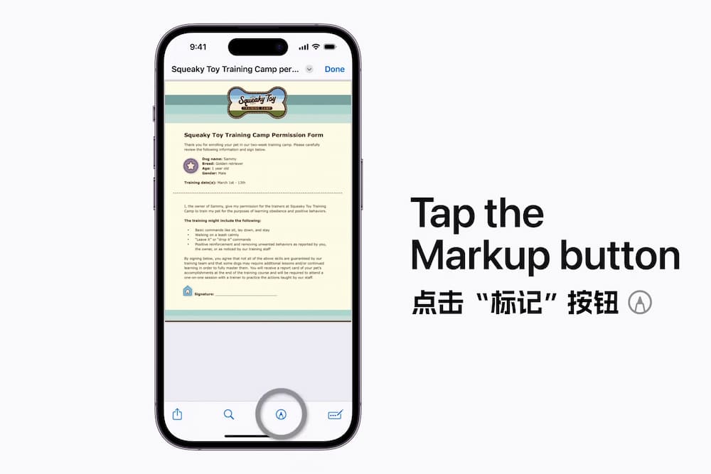 无需第三方应用程序,就能直接在 iPhone 及 iPad 上添加签名 3