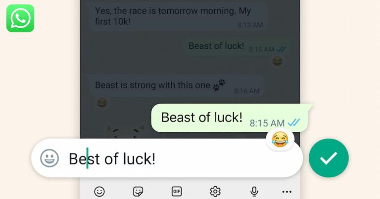 Read more about the article WhatsApp 编辑信息功能上线，信息发送后十五分钟内可补救