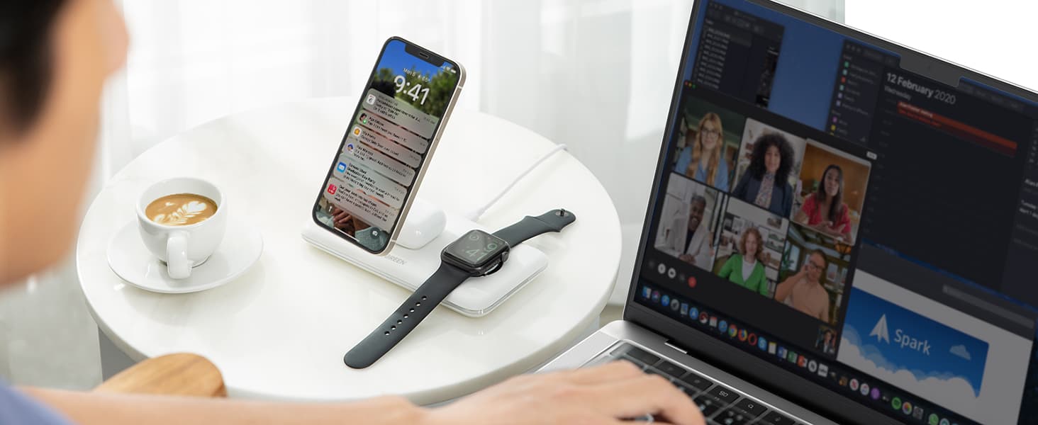 UGREEN 三合一 MagSafe 无线充电其