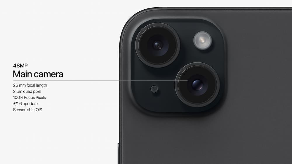 iPhone 15 / iPhone 15 Plus 主镜头规格