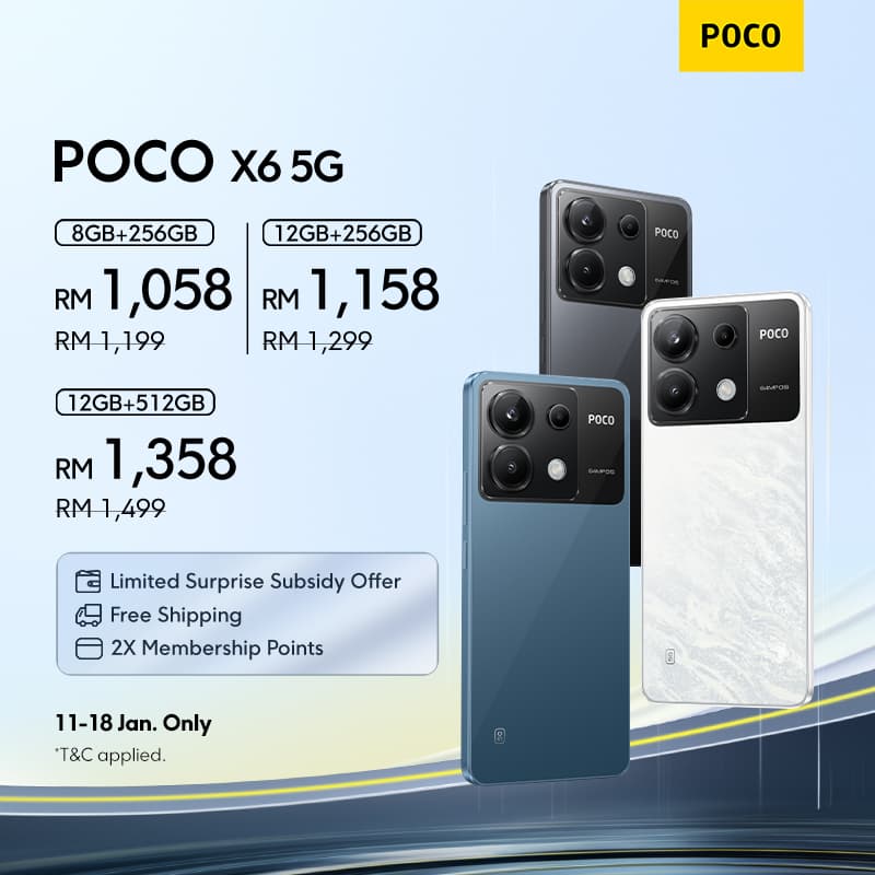 POCO X6 马来西亚售价