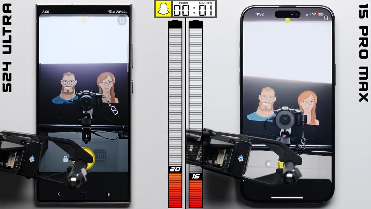 PhoneBuff 续航表现测试: Samsung Galaxy S24 Ultra VS iPhone 15 Pro Max
