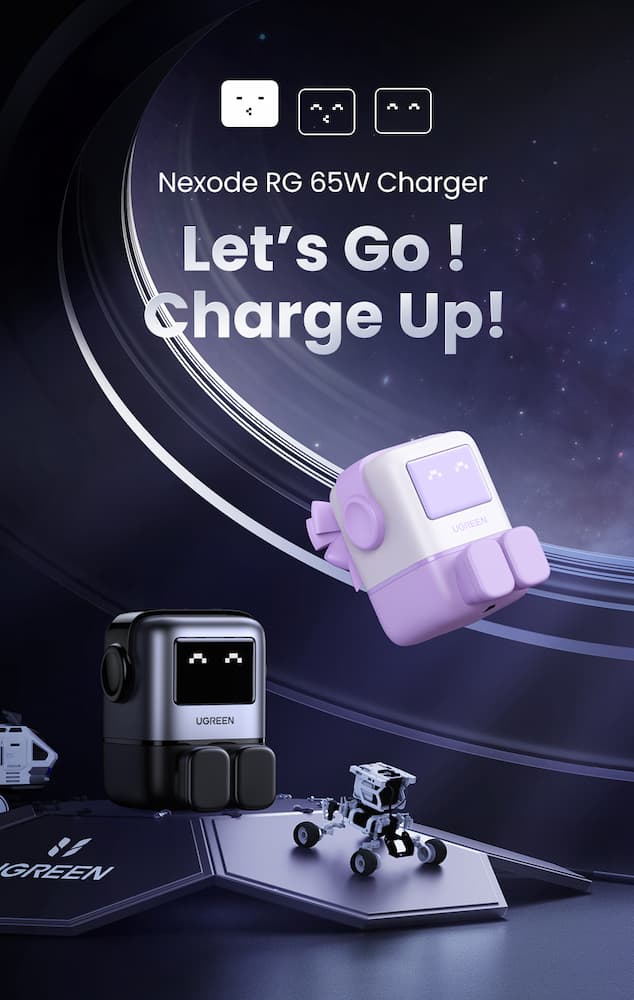 UGREEN 65W Robot GaN 充电器:不止快,还很萌 9