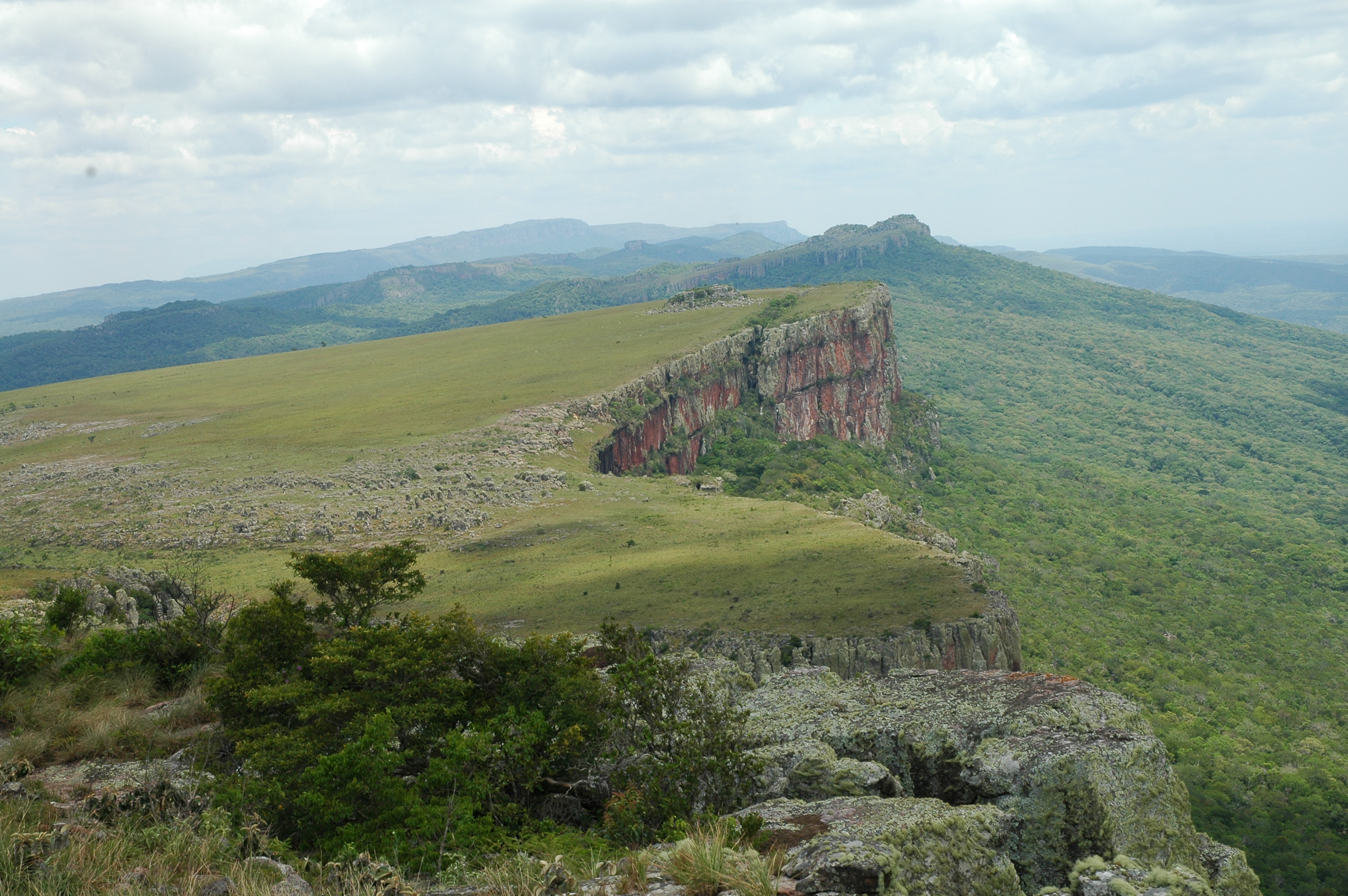 Vista de la cima y filo de la meseta de Caparuch 
©Proyecto Iniciativa Darwin (19-004)