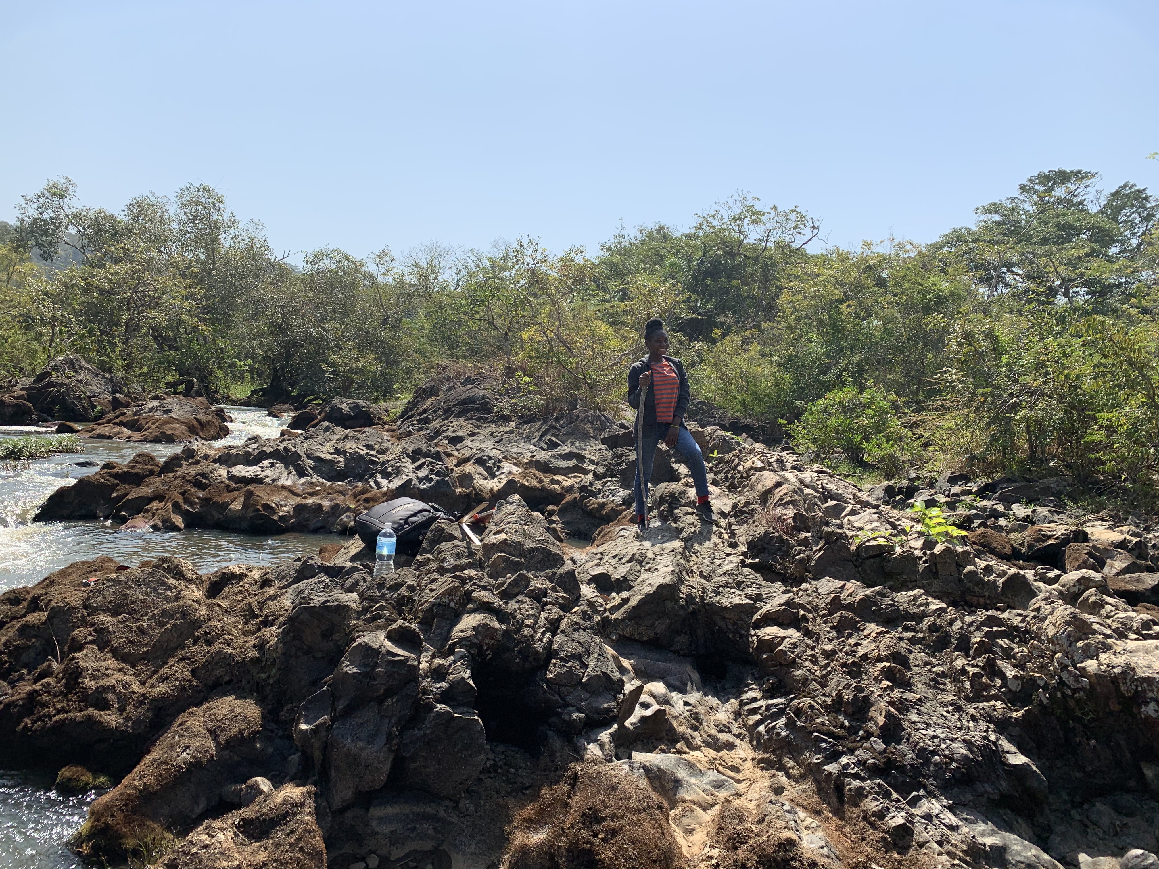Upper-Seli-Rokel River Podostemaceae water fall and gallery forest Landscape 
Photo credit @ Aiah Lebbie