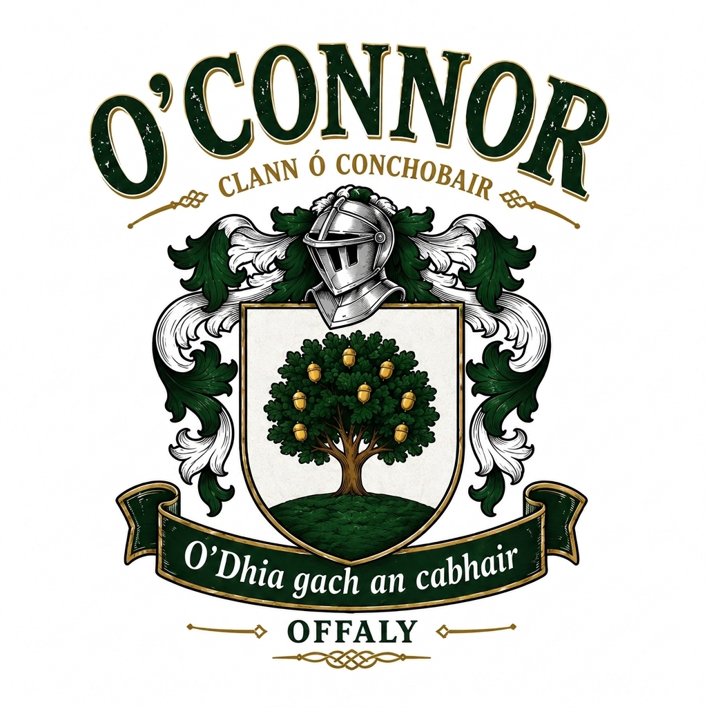 O'Connor (Offaly) Irish Family Crest and Coat of Arms