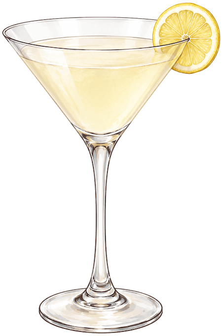 Lemon Basil Martini