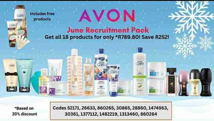 Tisitano - Join Avon this June for ordering this amazing pack for only R700