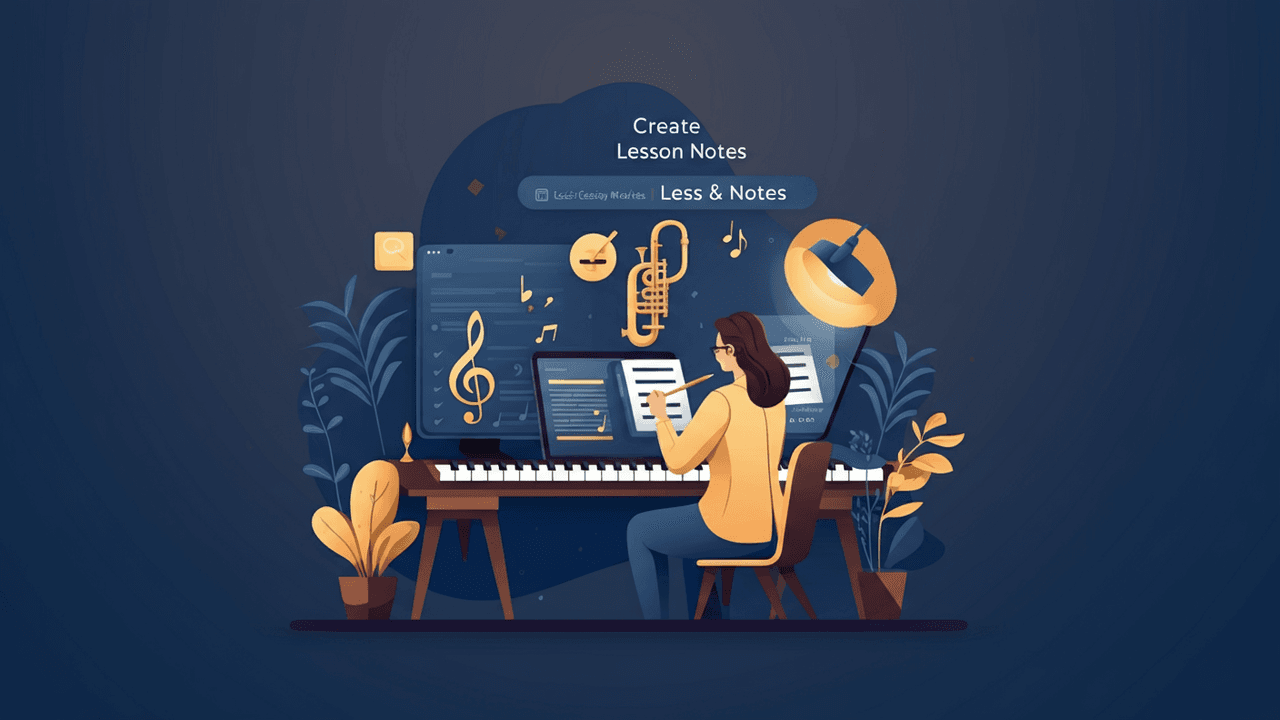 Image for support article Create Lesson Notes