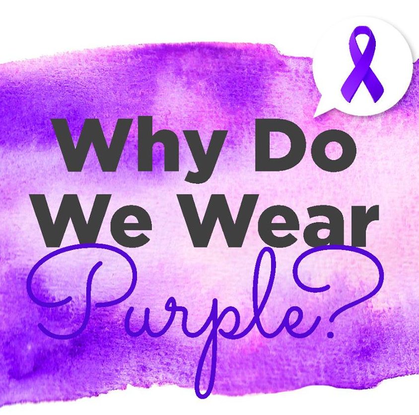 Why do we wear purple in October for Domestic Violence Awareness?