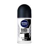 Buy Nivea  Invisible Antiperspirant Roll For Black & White For Men - 50 Ml in Saudi Arabia