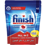 Buy Finish Finish All-in-1 Powerball Dishwasher Detergent Tablets Lemon - 42 Tablets in Saudi Arabia