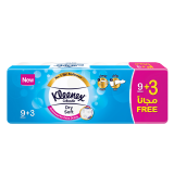 Buy Kleenex Toilet Tissue Dry Soft - 9 + 3 Rolls  x 200 Sheets 2 Ply in Saudi Arabia