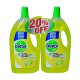 Buy Dettol All purpose cleaner Lemon - 2X 1.8L in Saudi Arabia