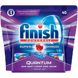 Buy Finish Finish Quantum Dishwasher Detergent Tablets Original -  40 Tablets in Saudi Arabia