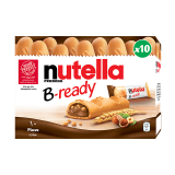 Buy Nutella B-Ready Wafer Filled With Chocolate & Huzelnut - 10PCS in Saudi Arabia