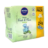 اشتري نيفيا Baby Fresh & Pure Aloe Vera Wipes - 63 count في السعودية