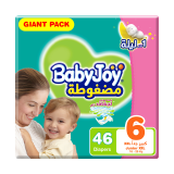 Buy Babyjoy Babyjoy Diapers Compressed Diamond Pad Giant Pack Junior Xxl +16Kg Size 6 - 46 Diapers in Saudi Arabia