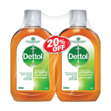 Buy Dettol Antiseptic Disinfectant Twin Pack - 2×500Ml in Saudi Arabia