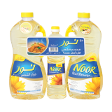 Buy Noor Sunflower Promo Pack - 2x1.5L + 500Ml in Saudi Arabia