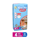 Buy Bambi Pants Jumbo Pack Size 4 Large - 50 count in Saudi Arabia