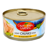 Buy California Garden Light Tuna Chunk In Vegetable Oil - 170G in Saudi Arabia