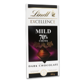 Buy Lindt Excellence Dark Chocolate Mild 70% Cocoa - 100G in Saudi Arabia
