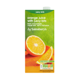 Buy Sainsbury's Orange Juice with Juicy Bits - 1L in Saudi Arabia