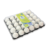 اشتري الغربية بيض أبيض طازج حجم كبير في علبة بلاستيك - 30 حبة في السعودية