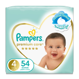 Buy Pampers Pampers Premium Care Diapers Size 4 Maxi 9 - 14 Kg Giant Pack -  54 Count in Saudi Arabia