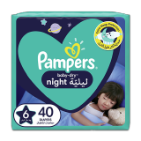 اشتري بامبرز حفاضات ليلية للأطفال مقاس 6 - 40 حبة في السعودية