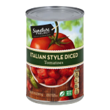 Buy Safeway Signature Kitchens Italian Style Diced Tomatoes - 14.5Z in Saudi Arabia