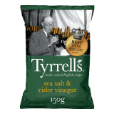 Buy Tyrrell's Sea Salt & Cider Vinegar Hand Cooked Chips - 150G in Saudi Arabia