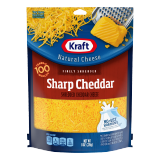 Buy Kraft Finely Shredded Sharp Cheddar Cheese - 226G in Saudi Arabia
