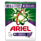 Buy Ariel LS Anti-Bacterial Detergent sented with Lavender - 2.25Kg in Saudi Arabia