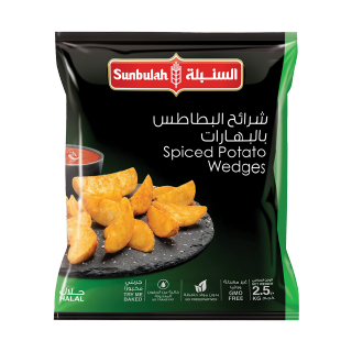 Buy Sunbulah Spiced Potato Wedges - 2.5Kg in Saudi Arabia