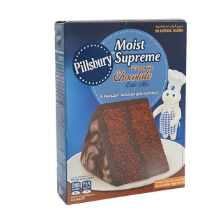 Buy Pillsbury Moist Supreme Chocolate Cake Mix - 485G in Saudi Arabia