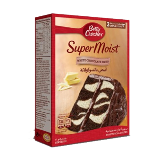 Buy Betty Crocker Super Moist White Chocolate Swirl Cake - 500G in Saudi Arabia