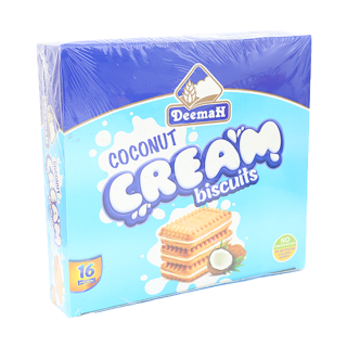 Buy Deemah Coconut Cream Biscuit - 30G in Saudi Arabia