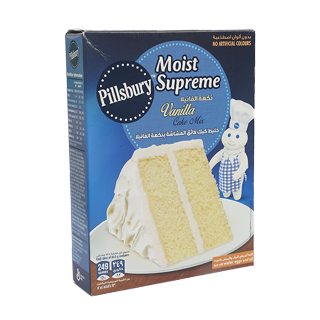 Buy Pillsbury Moist Supreme Vanilla Cake Mix - 485G in Saudi Arabia