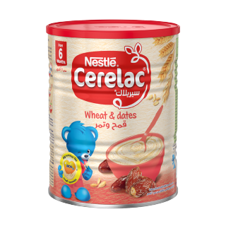 Buy Nestle Cerelac Infant Cereal Wheat & Dates - 400G in Saudi Arabia