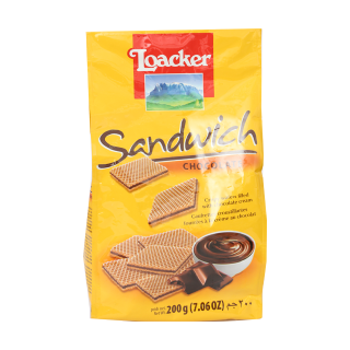 Buy Loacker Sandwich Wafer Chocolate - 200G in Saudi Arabia
