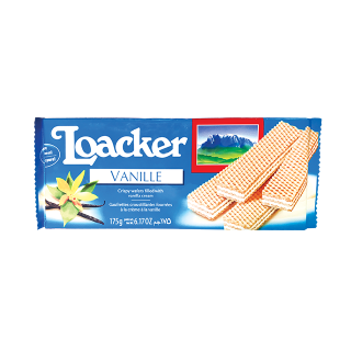 Buy Loacker Wafers Filled With Vanilla Cream - 175G in Saudi Arabia