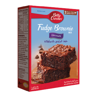 Buy Betty Crocker Fudge Chocolate Brownie Mix - 500G in Saudi Arabia